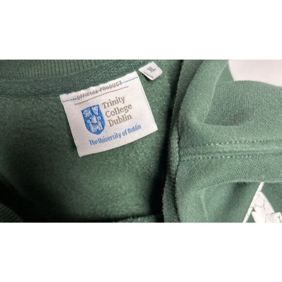 Trinity College Dublin Ireland University Pullover Sweatshirt Green Women's XL - Picture 4 of 8